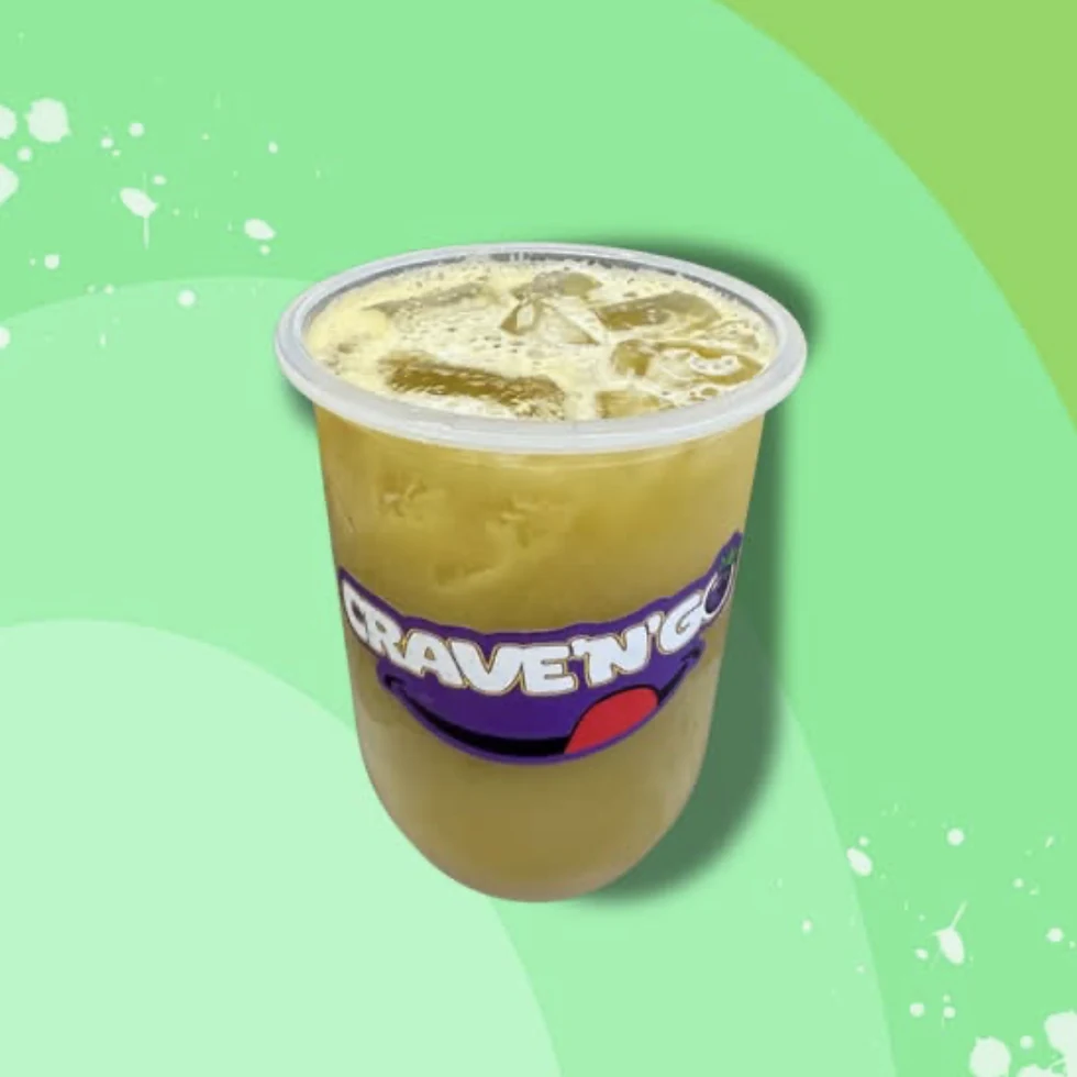 Crave N Go cup of pure freshly pressed sugarcane juice over ice